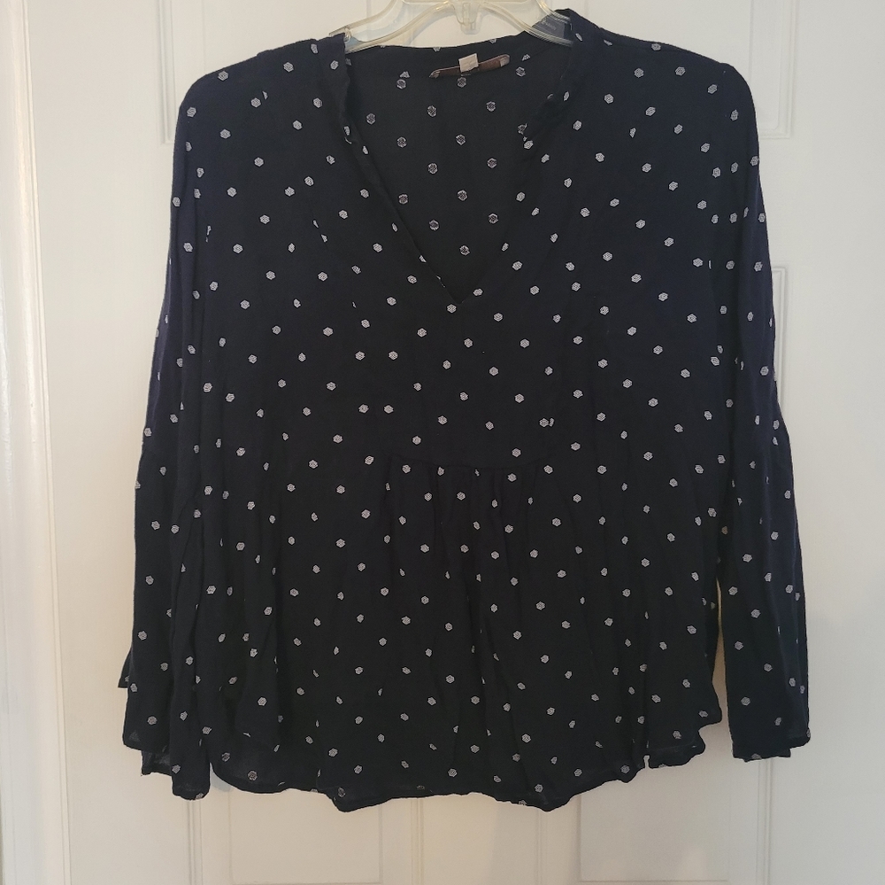 Loft Plus Navy Top